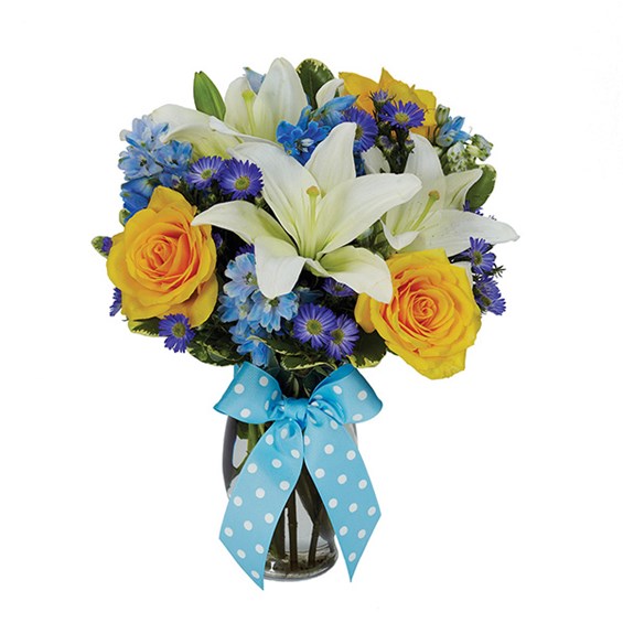 The Bright Blue Skies Bouquet (BF216-11KM)